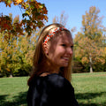 Give Em Pumpkin to Talk About | White | 1 Inch Sweaty Bands Non Slip Headband