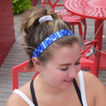 Go with the Flow | Blue | 1 Inch Sweaty Bands Non Slip Headband