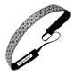 Gridlock | Black, White | 5/8 Inch Sweaty Bands Non Slip Headband