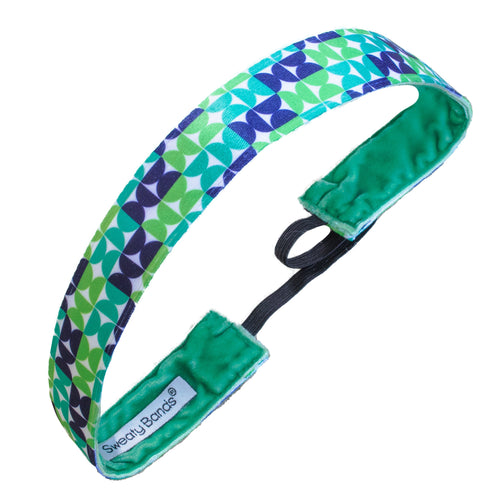 Groovy | Green | 1 Inch Sweaty Bands Non Slip Headband