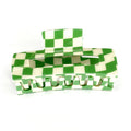 Hair Claw | Checkered | Green, White Sweaty Bands Non Slip Headband