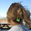 Hair Claw | Checkered | Green, White Sweaty Bands Non Slip Headband