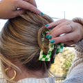 Hair Claw | Checkered | Green, White Sweaty Bands Non Slip Headband