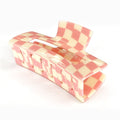 Hair Claw | Checkered | Pink, White Sweaty Bands Non Slip Headband