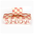 Hair Claw | Checkered | Pink, White Sweaty Bands Non Slip Headband