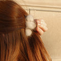 Hair Claw | Fur Balls | Cream Sweaty Bands Non Slip Headband