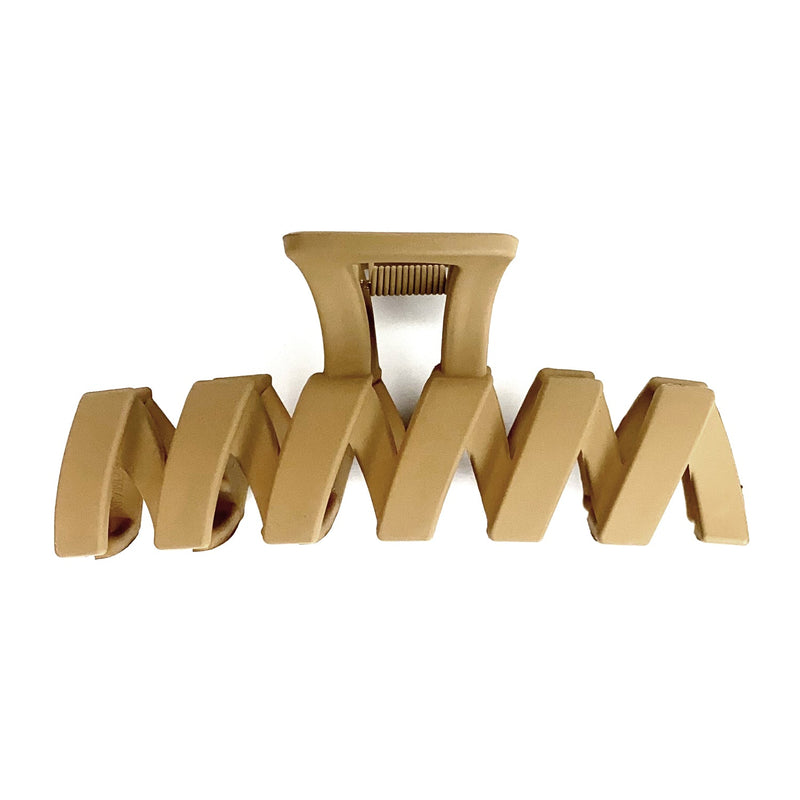 Hair Claw | Zig Zag | Tan Sweaty Bands Non Slip Headband