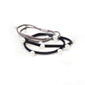 Hair Ties | Pearls | Black, Grey Sweaty Bands