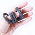 Hair Ties | Seamless Cotton | Metallic Glitter | Black Sweaty Bands Non Slip Headband