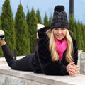 Hats | PomPom | Black Sweaty Bands Non Slip Headband
