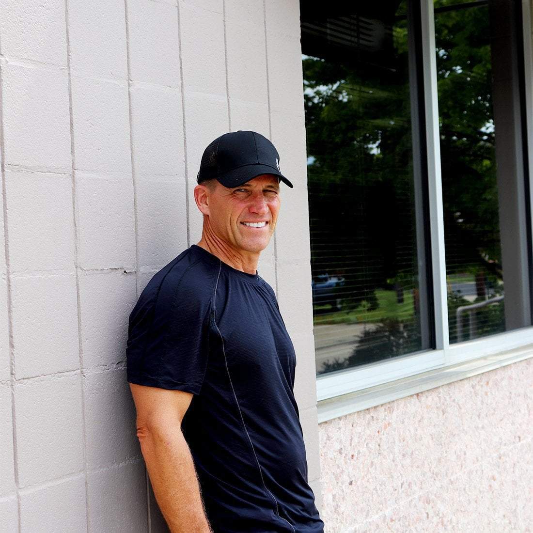 Hats | Sweaty Hat with Buttons | Black, Black Sweaty Bands Non Slip Headband