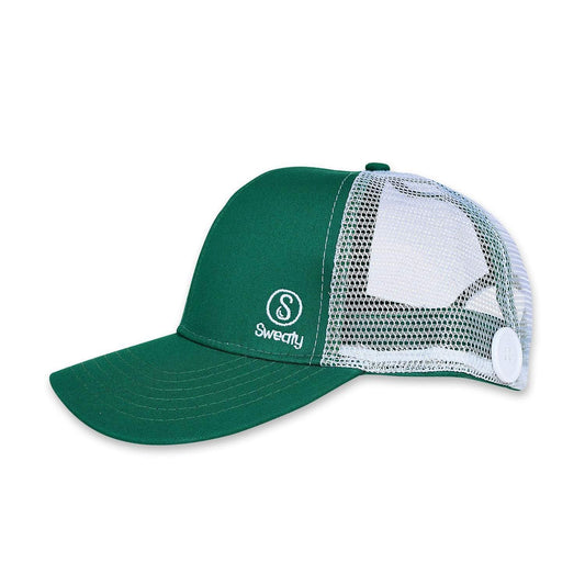 Hats | Sweaty Hat with Buttons | Green Sweaty Bands Non Slip Headband