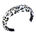 Headband | Animal Print | Ivory, Black, Yellow Sweaty Bands Non Slip Headband