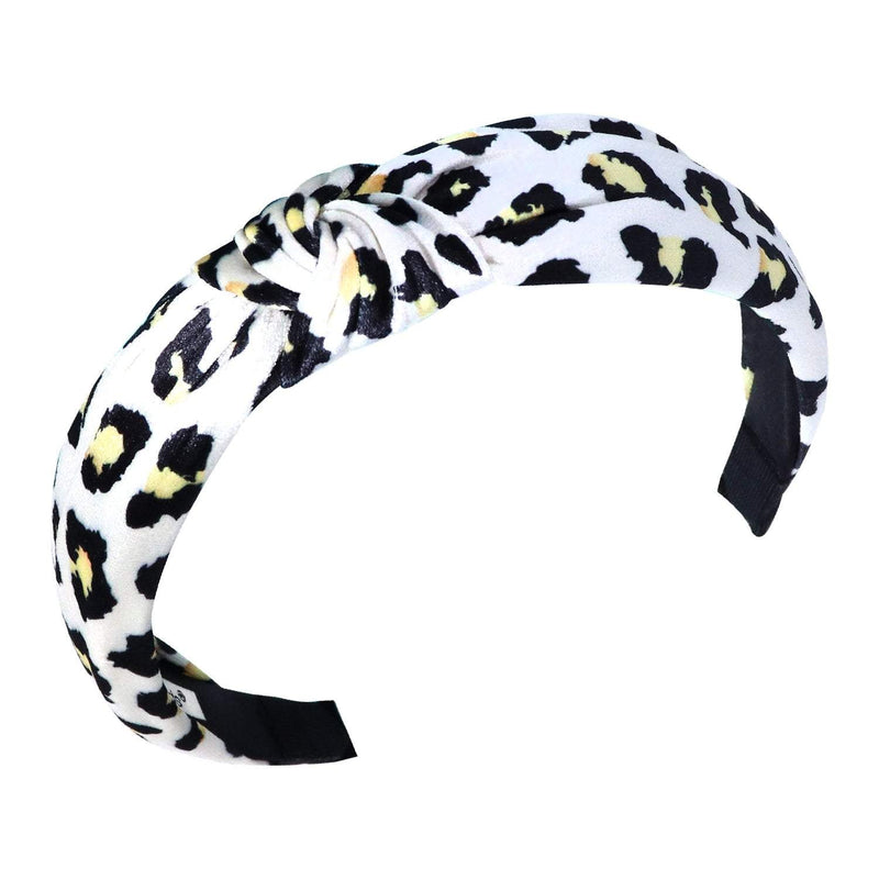 Headband | Animal Print | Ivory, Black, Yellow Sweaty Bands Non Slip Headband