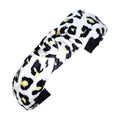 Headband | Animal Print | Ivory, Black, Yellow Sweaty Bands Non Slip Headband