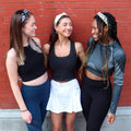 Headband | Animal Print | Ivory, Black, Yellow Sweaty Bands Non Slip Headband