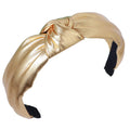 Headband | Leather Knot | Gold Sweaty Bands Non Slip Headband