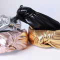 Headband | Leather Knot | Gold Sweaty Bands Non Slip Headband