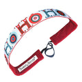 Holiday | HOHOHO | Red, White | 1 Inch Sweaty Bands Non Slip Headband