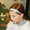 Holiday | Oh Christmas Tree | Green, Multi | 1 Inch Sweaty Bands Non Slip Headband