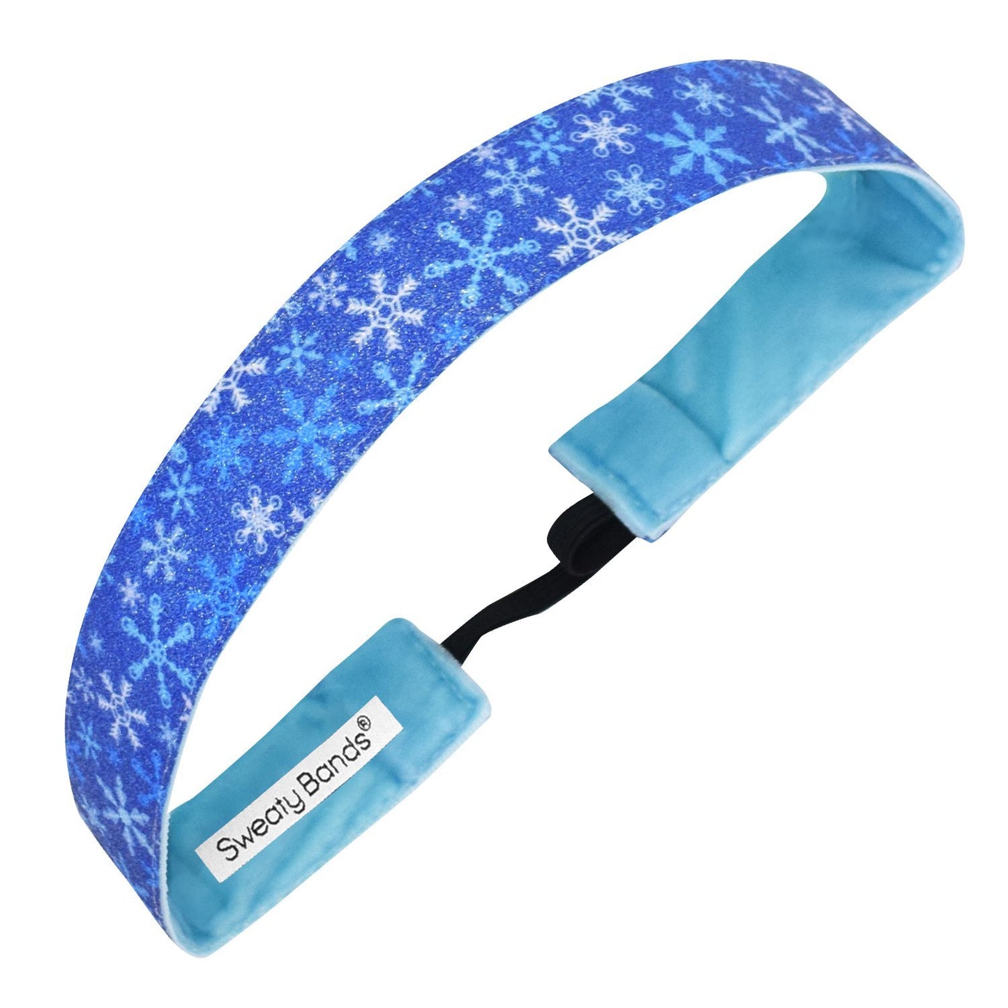 Holiday | Winter Wonderland | Shimmer | Blue | 1 Inch Sweaty Bands