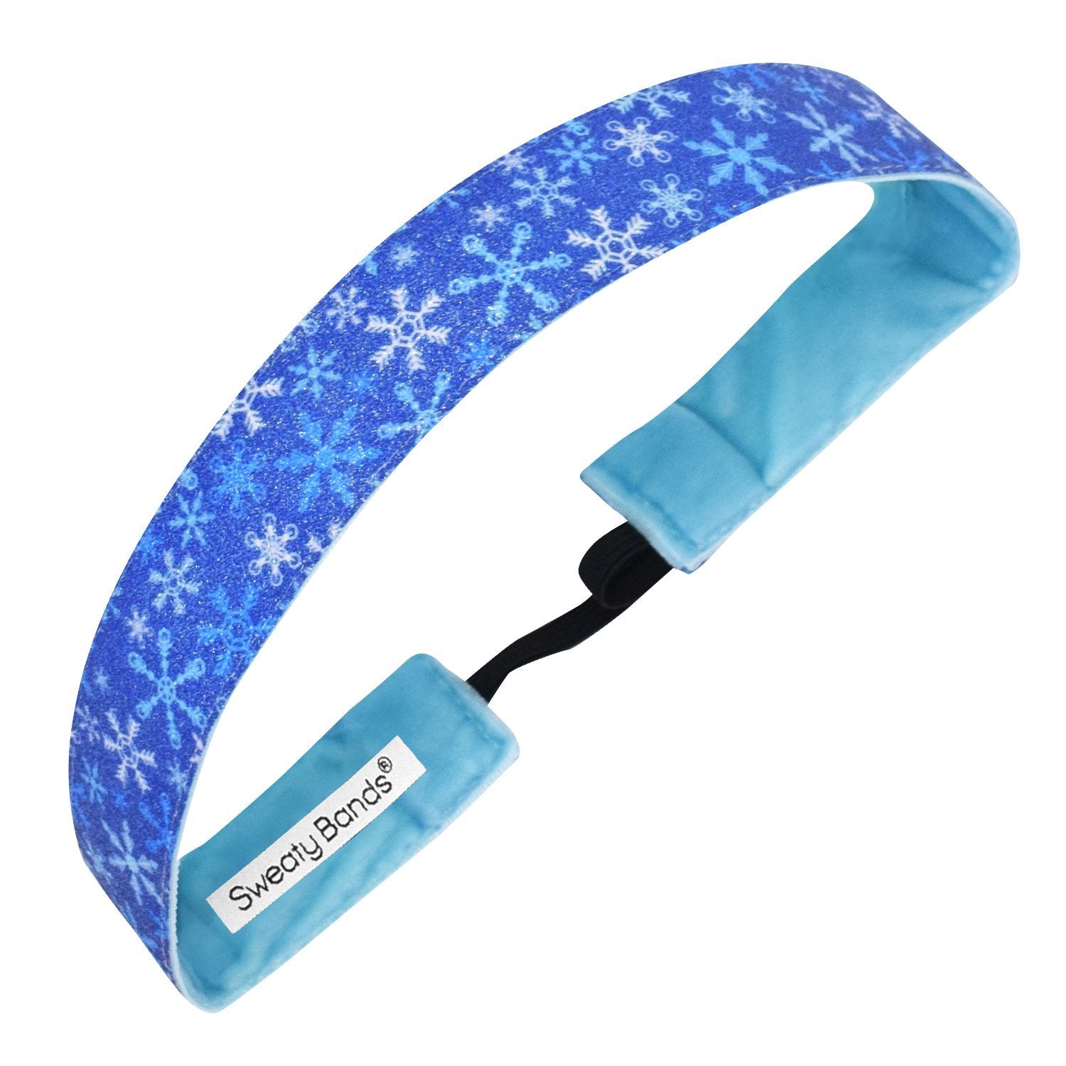 Holiday | Winter Wonderland | Shimmer | Blue | 1 Inch Sweaty Bands