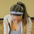 Holographic | Grey | 1 Inch Sweaty Bands Non Slip Headband