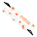 I'm A Sarcastic Ray of F#cking Sunshine | White, Orange | 1 Inch Sweaty Bands Non Slip Headband