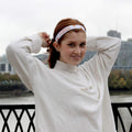 I'm A Sarcastic Ray of F#cking Sunshine | White, Orange | 1 Inch Sweaty Bands Non Slip Headband