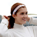 I'm A Sarcastic Ray of F#cking Sunshine | White, Orange | 1 Inch Sweaty Bands Non Slip Headband