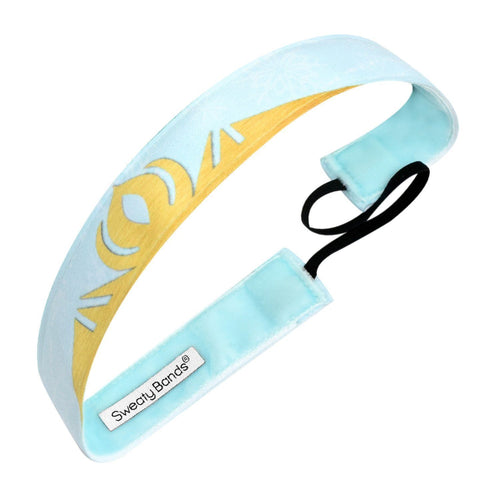 Ice Princess Blue Sweaty Bands Non Slip Headband