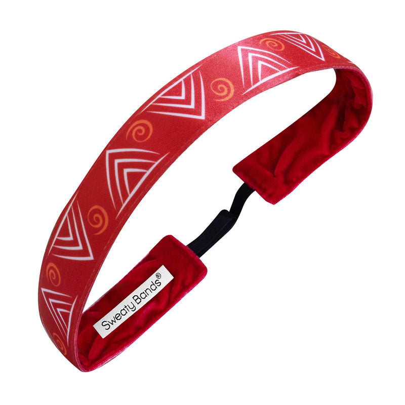 Island Vibes | Red, Orange | 1 Inch Sweaty Bands Non Slip Headband