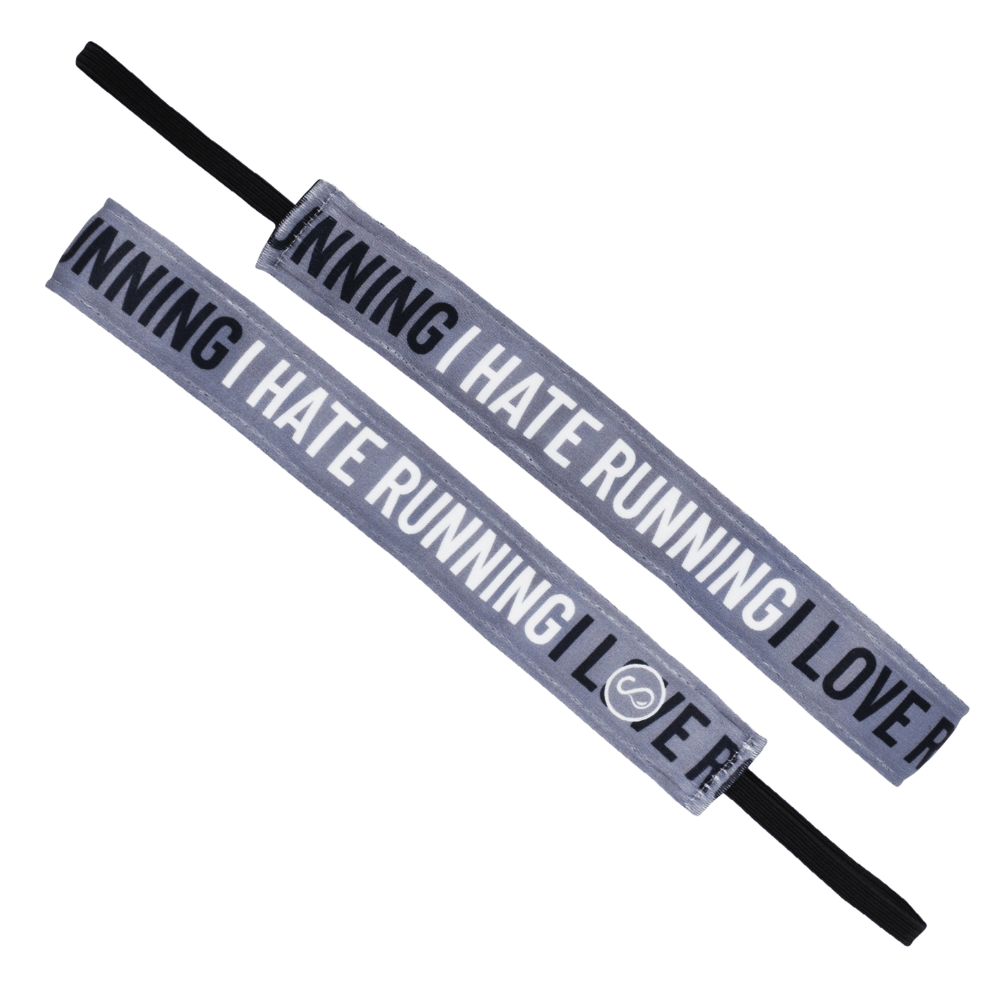 It's A Love Hate Thing | Black, Grey | 1 Inch Sweaty Bands Non Slip Headband