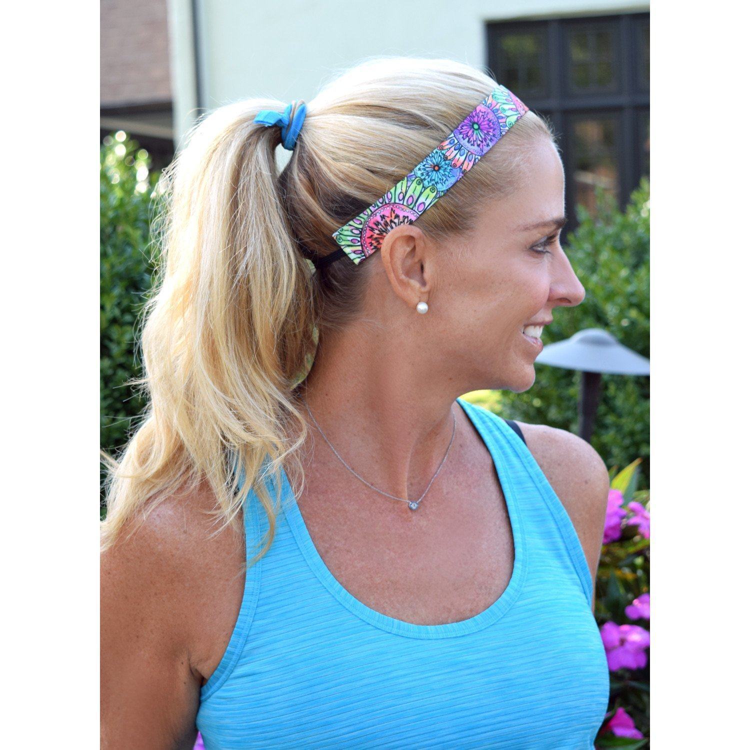 Kabloom | Multi | 1 Inch Sweaty Bands Non Slip Headband