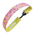 Lemonade | Pink, Yellow | 1 Inch Sweaty Bands Non Slip Headband