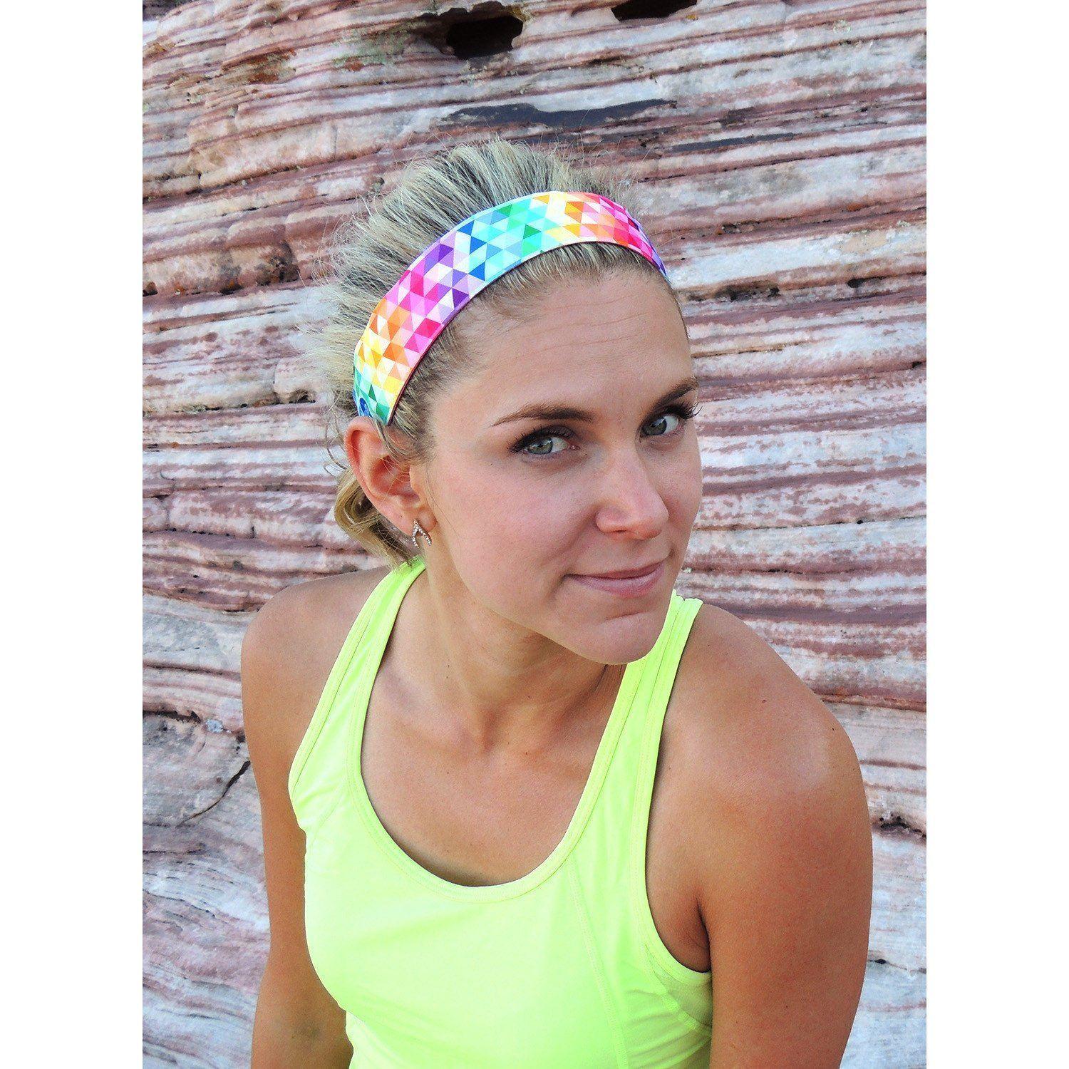 Love Triangle | Multi | 1.5 Inch Sweaty Bands Non Slip Headband