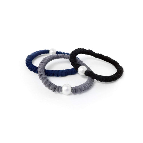 Micro Scrunchie | Pearl | Black, Grey, Navy Sweaty Bands Non Slip Headband