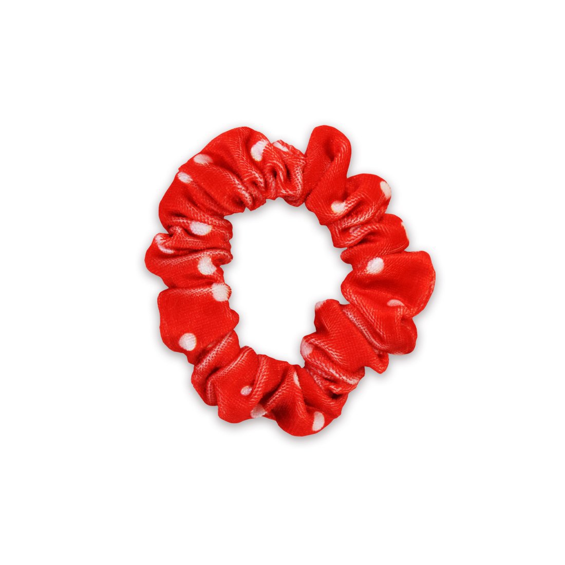 Mini Scrunchie | Polka Dot | Red, White