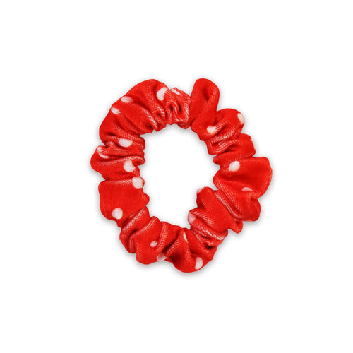 Mini Scrunchie | Polka Dot | Red, White
