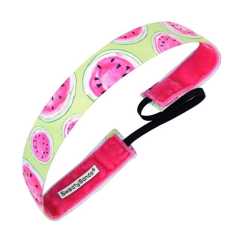 One in a Melon | Lime | 1 Inch Sweaty Bands Non Slip Headband