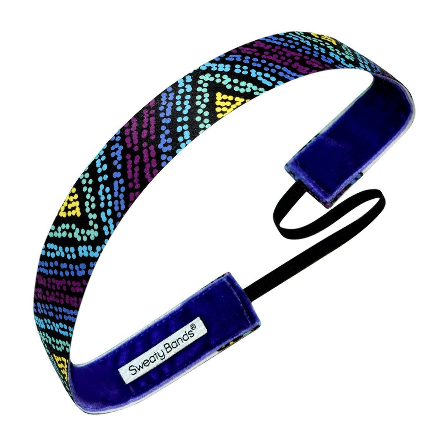 Onward and Upward | Purple | 1 Inch Sweaty Bands Non Slip Headband