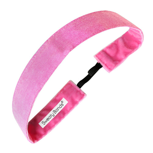 Oxford | Bright Pink | 1 Inch Sweaty Bands Non Slip Headband