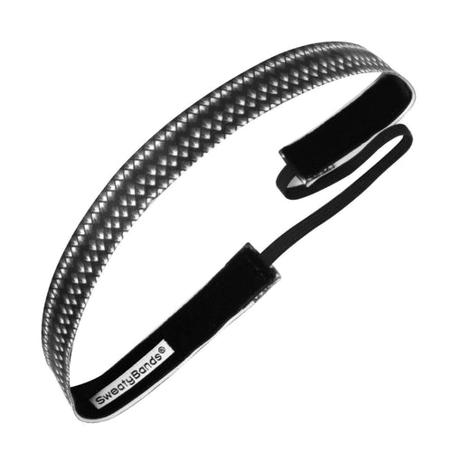 Paparazzi | Black, White | 5/8 Inch Sweaty Bands Non Slip Headband