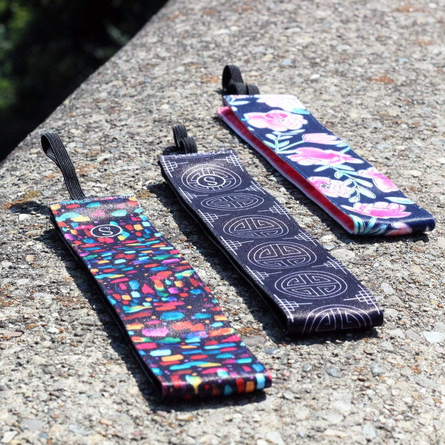Pastel Petals | Navy, Multi | 1.5 Inch Sweaty Bands Non Slip Headband