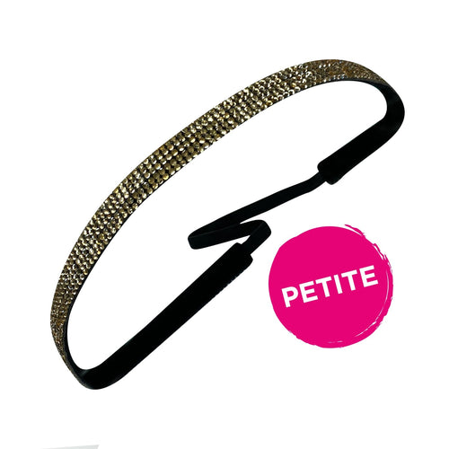 Petite | Bling | Glitterati | Gold | 3/8 Inch Sweaty Bands Non Slip Headband