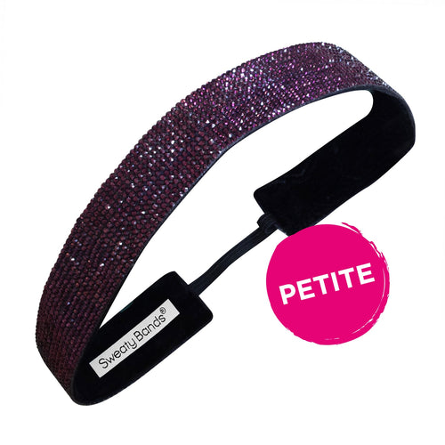 Petite | Bling | Glitterati | Purple | 1 Inch Sweaty Bands Non Slip Headband