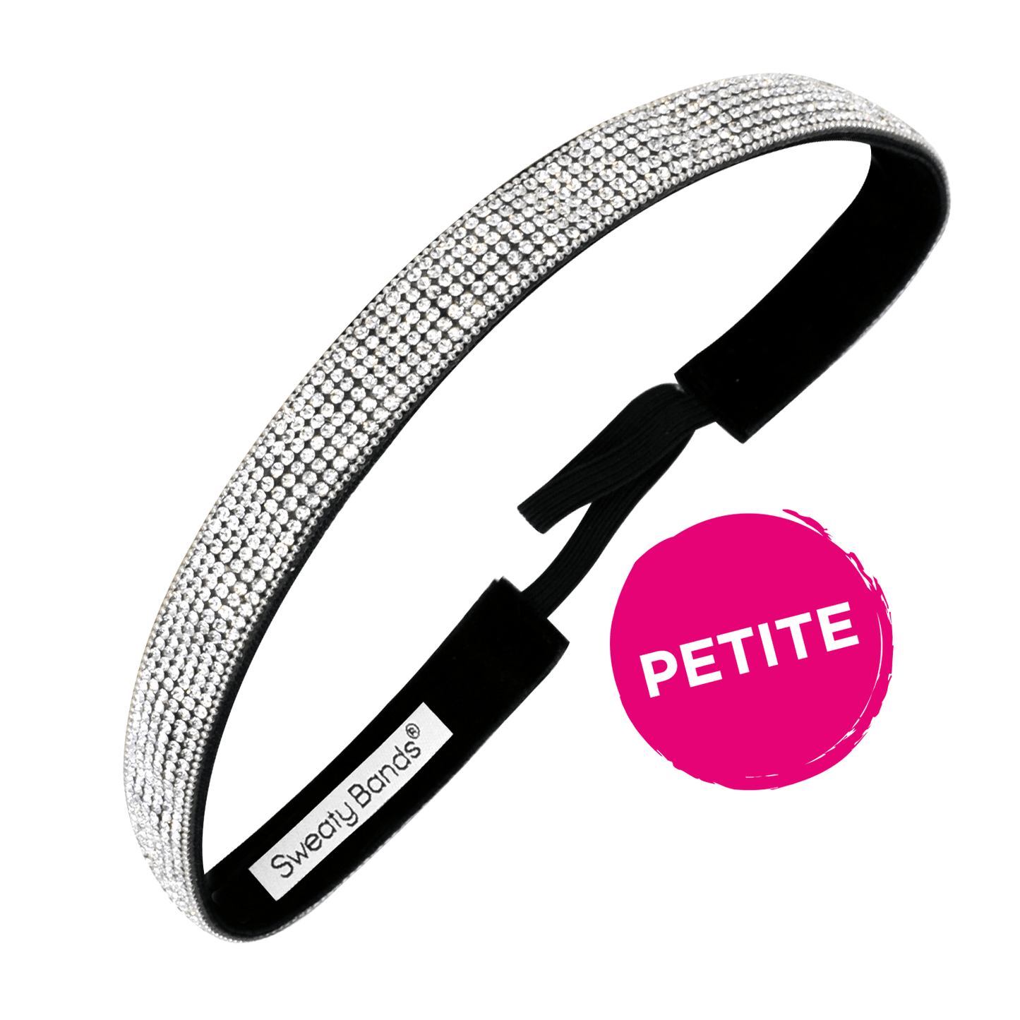 Petite | Bling It | Girls Best Friend | Silver | 5/8 Inch Sweaty Bands