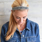 Petite Bling It Queening Sweaty Bands Non Slip Headband