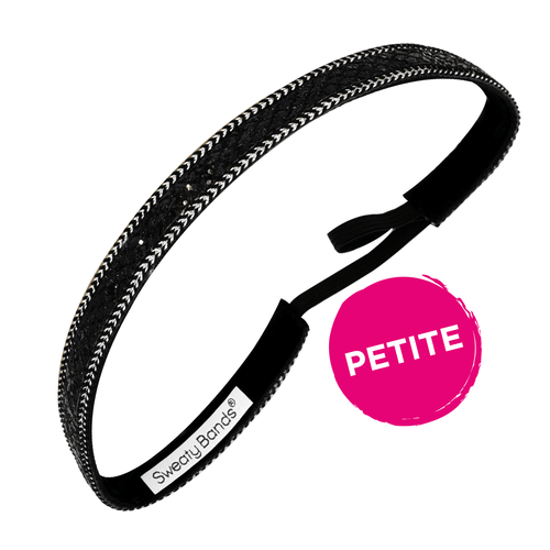 Petite | Bling It | Unique Chic | Black | 5/8 Inch Sweaty Bands