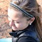 Petite | Bling | Ombre | Black | 5/8 Inch Sweaty Bands Non Slip Headband